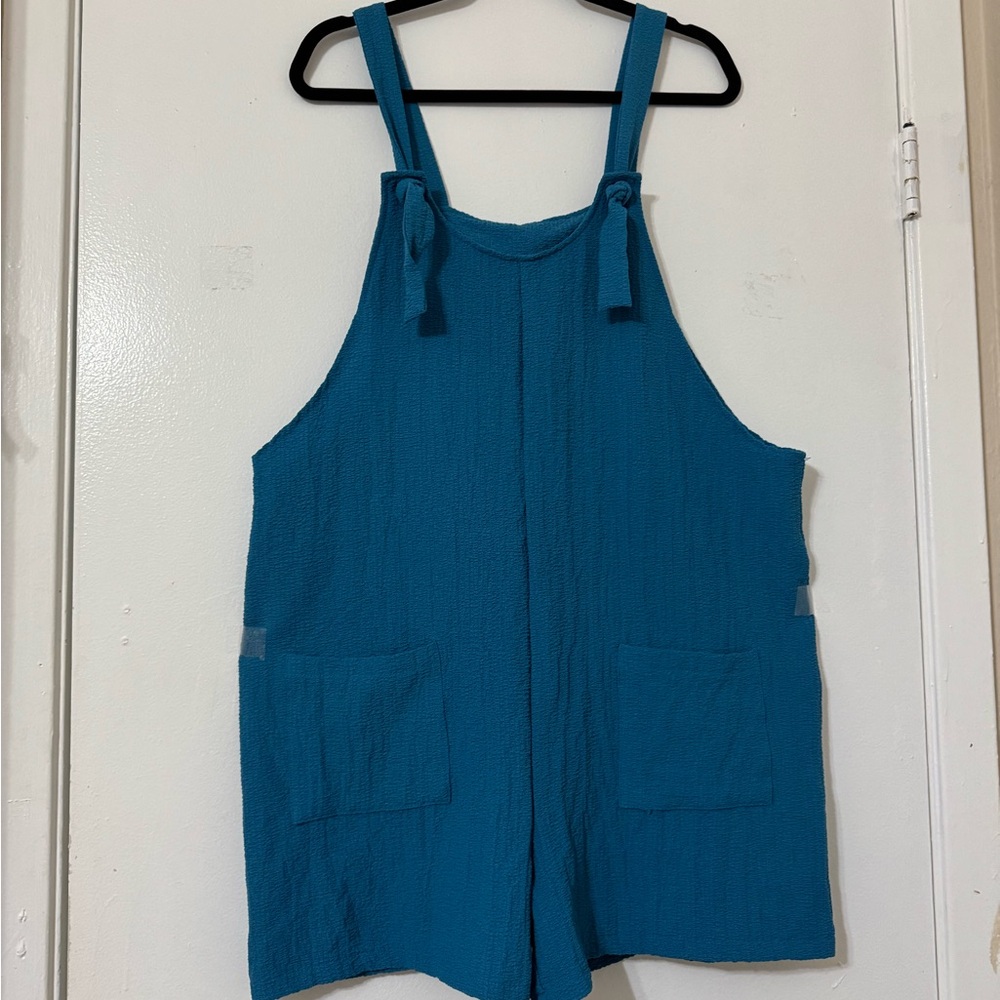 SHEIN Blue Relaxed Fit Overall